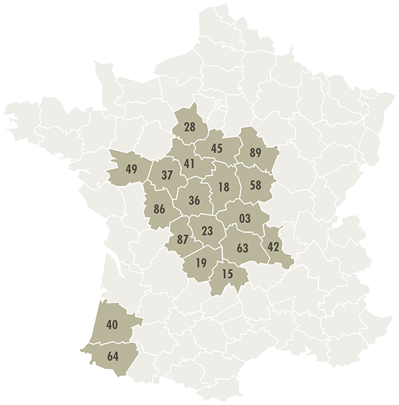 Zone d'intervention dépannage coffre fort